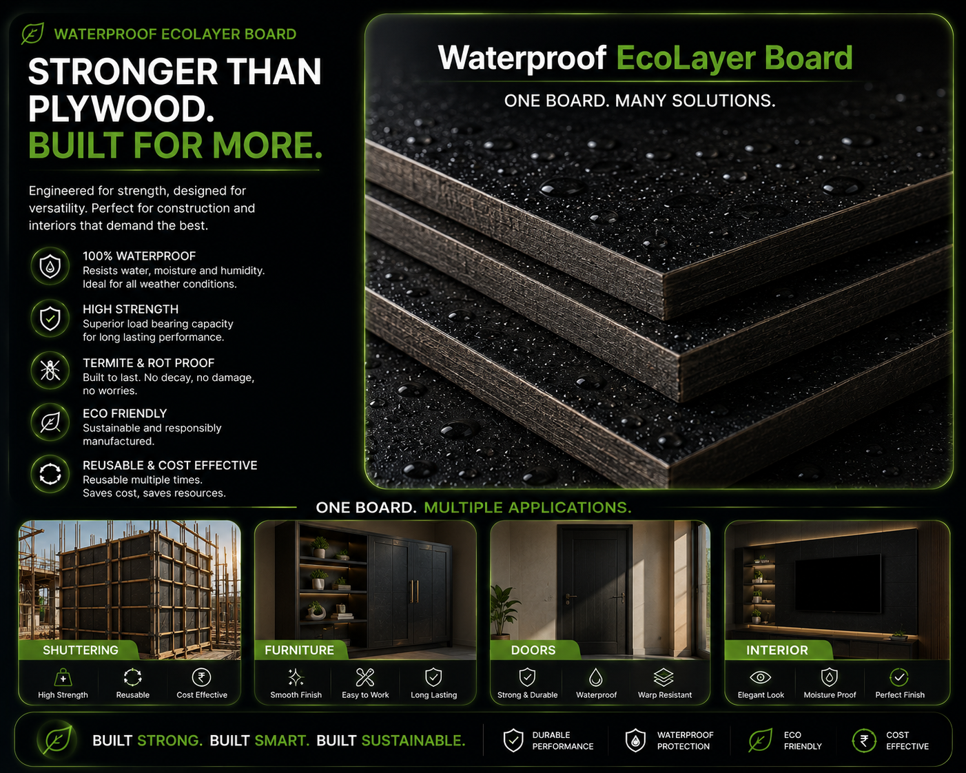 Waterproof EcoLayer Boards